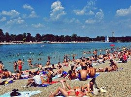 Ada Ciganlija, Belgrade Riviera. Summer is the best time to visit Belgrade. iBikeBelgrade.